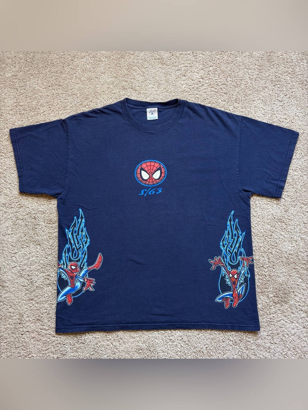 Vintage Y2K Spider-Man S/63 Short Sleeve T Shirt